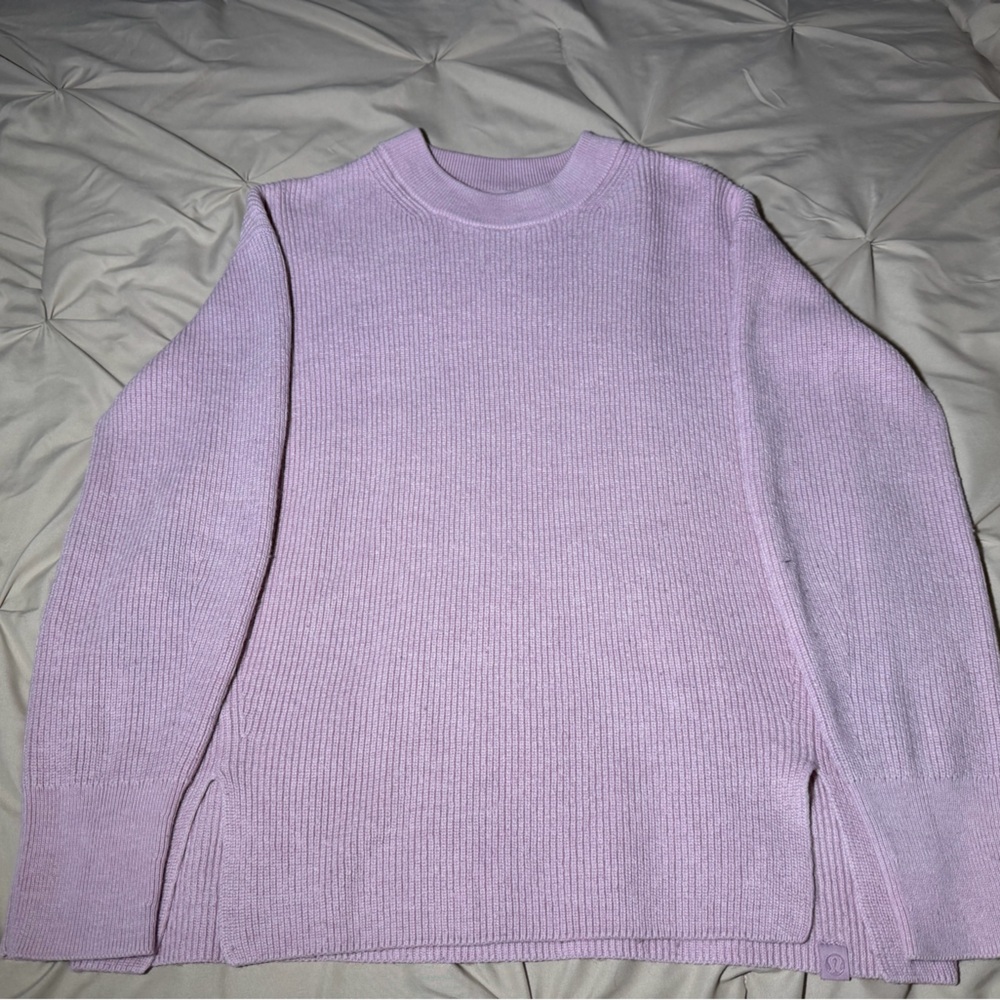 lululemon athletica Light Purple Crew Neck Sweater